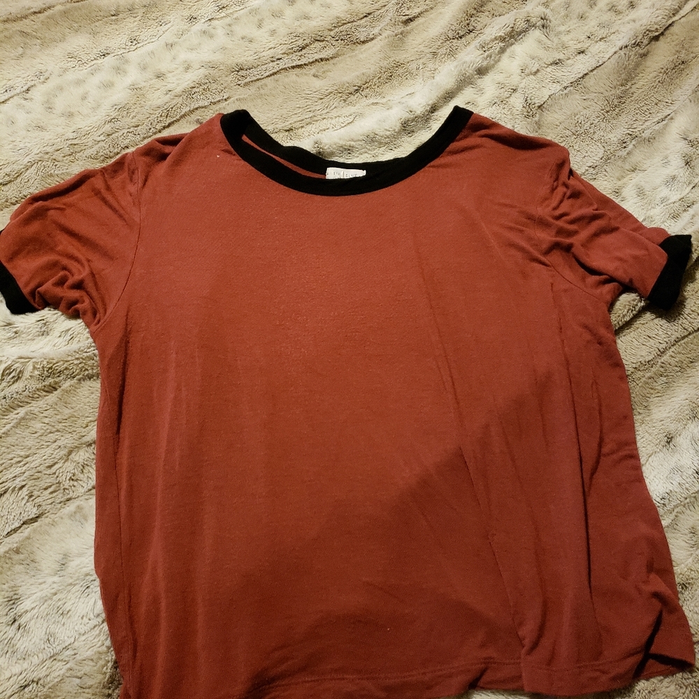 Orange crop top